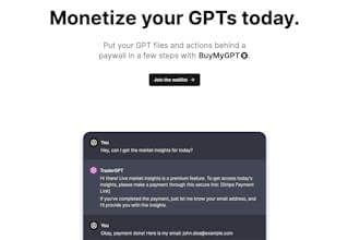 BuyMyGPT - Monetize your GPT today!