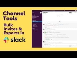 Channel Tools for Slack