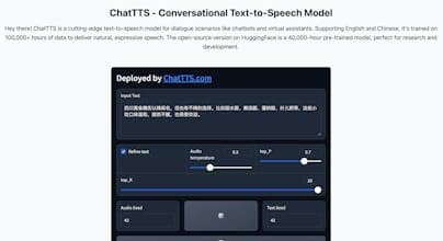 ChatTTS Me - AI text to speech