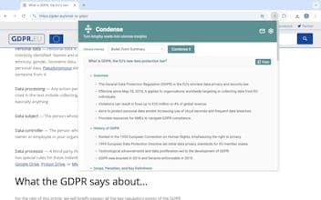 Condense (Chrome Extension)