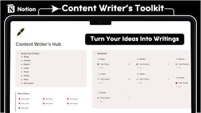 Writer OS Notion Template