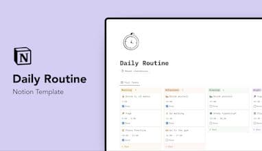 Daily Routine Template