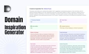 Domain Name Inspiration Generator