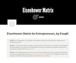 Eisenhower Matrix Notion Template