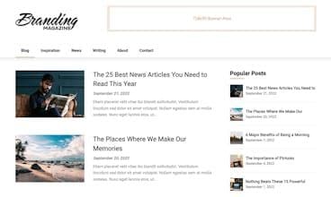 Feather Magazine WordPress Theme