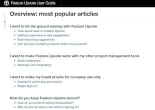 Feature Upvote