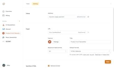 Feed for Email
