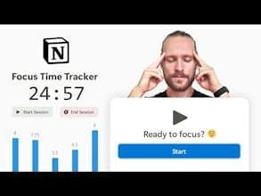Focus Time Tracker for Notion