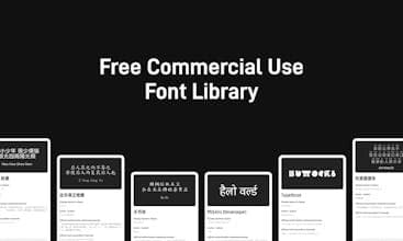 Free Commercial Use Font Library