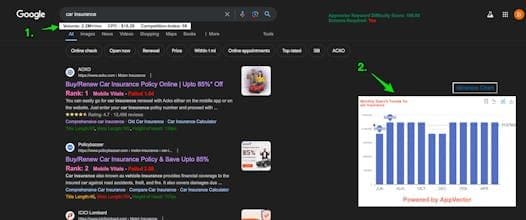 Free - Keyword Volume on SERP, Youtube