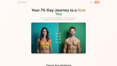 Free Tracker - 75 Days Hard Challenge