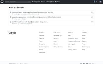 Github Bookmark Extension