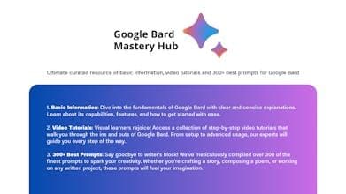 Google Bard Mastery Hub