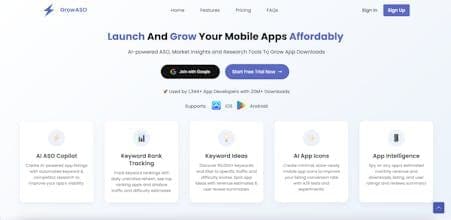 GrowASO: AI App Store Optimization (ASO)