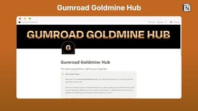 Gumroad Goldmine Hub