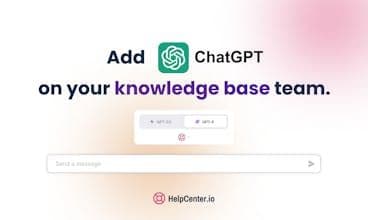 HelpCenter.io plugin for ChatGPT