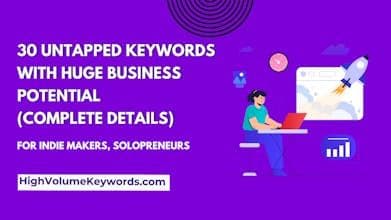 High Volume Keywords