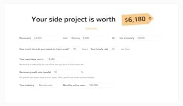 How Much Is My Side Project Worth?
