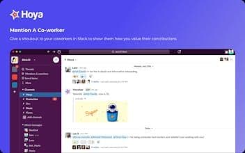 Hoya - Free team recognition for slack