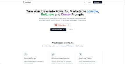 IdeaVault - Store Ideas & Make Prompts