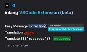 inlang IDE Extension (i18n)