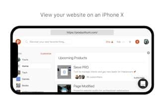 iPhone X Web-Viewer