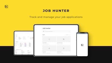 Job hunter Notion Template