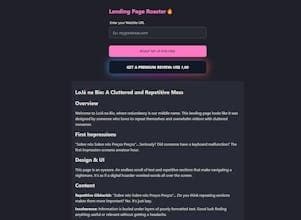 Landing Page Roaster🔥