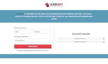 Lead Bust - Free lead generation tool