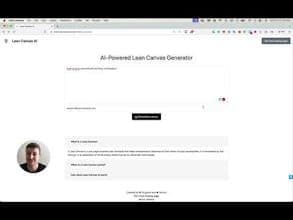 Lean Canvas AI