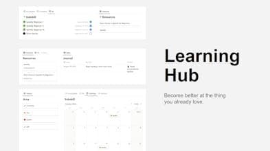 Learning Hub Notion Template