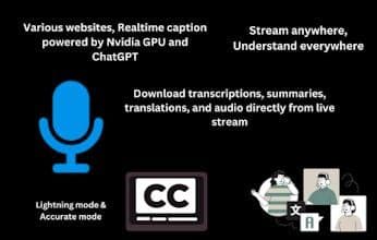 Live stream caption with translation