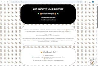 Lucky Cat Popup