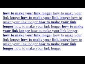 Make My Link Longer