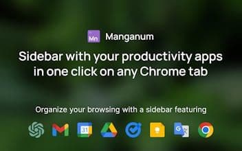 Manganum sidebar for Google Chrome