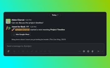 /meet for Slack