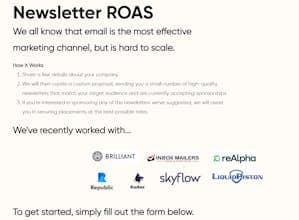 Newsletter ROAS