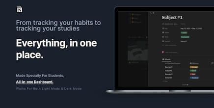 Notion All-in-one Dashboard | 2023