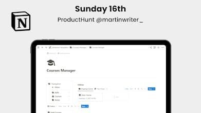 Notion Course Manager