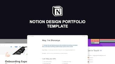 Notion Design Portfolio Template