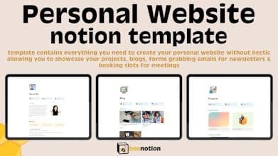 Notion Personal Website Template
