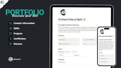 Notion Personal Portfolio Template