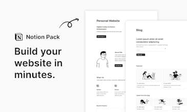 Notion Website Pack