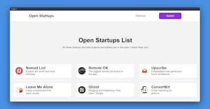Open Startups