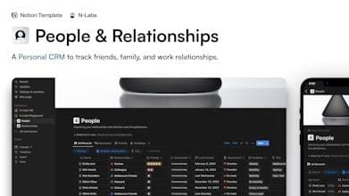 People & Relationships | A personal CRM