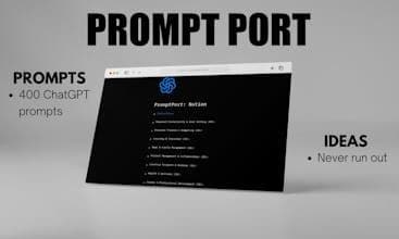 Prompt Port: Notion, 400 ChatGPT Prompts
