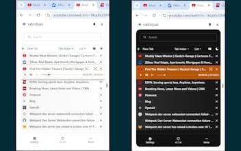 Rabbitpair - vertical tabs in side panel
