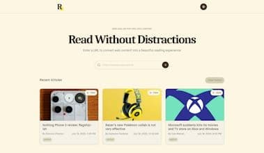 RWD : Read Without Distractions