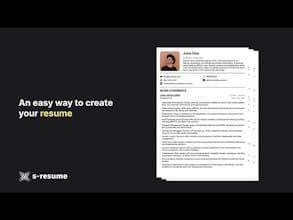 S-Resume Builder