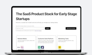 SaaS Product Stack for Startups